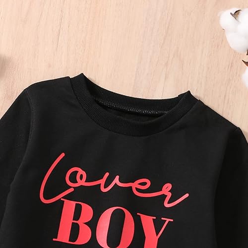 Miniatura 4 de Kayotuas Sudadera de cuello redondo para bebé con estampado de letras de manga larga sin botones para otoño e invierno