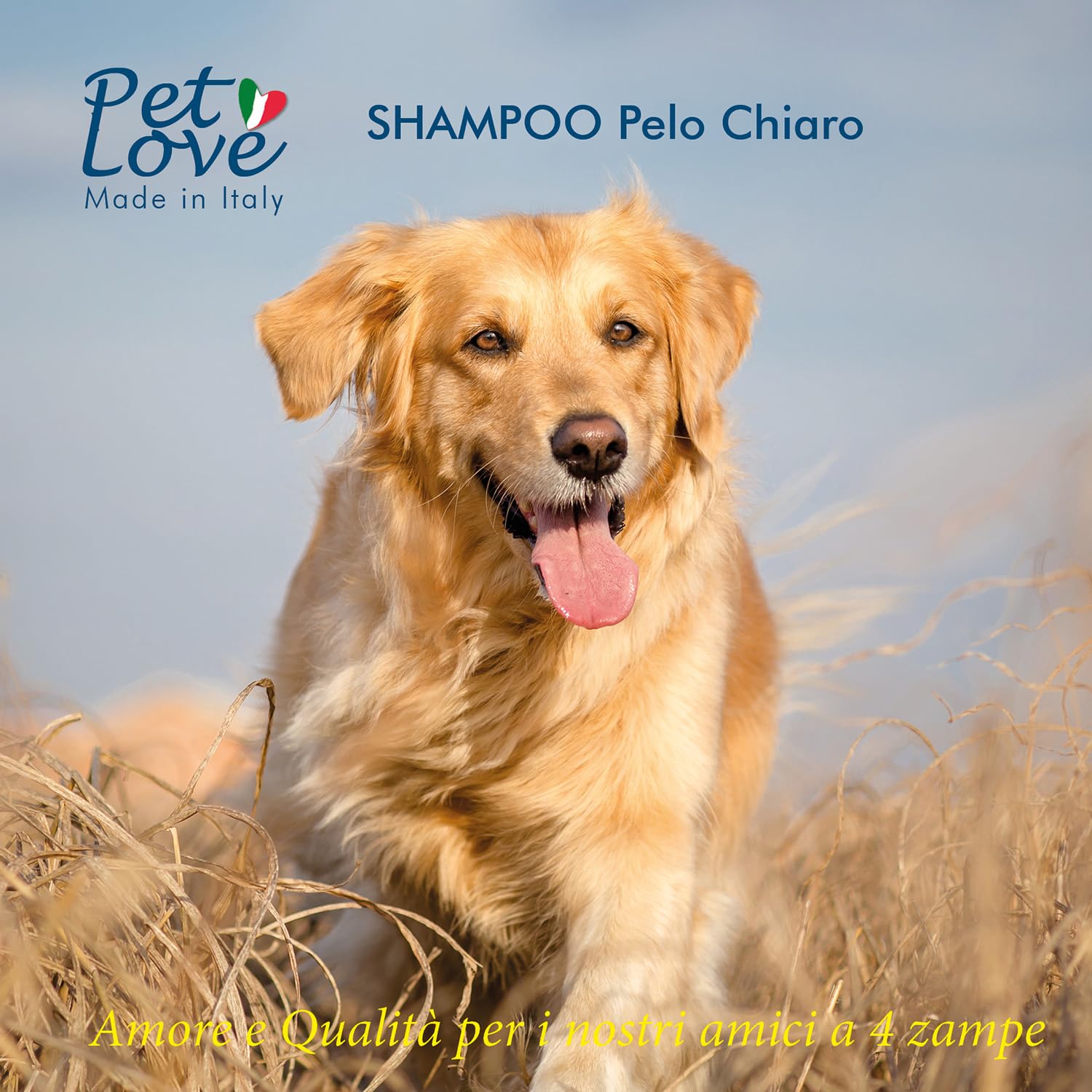 Pet Love | Shampoo Professionale per Cani a Manto Chiaro – Azione Detergente e Igienizzante –Senza Profumo - 250 ml