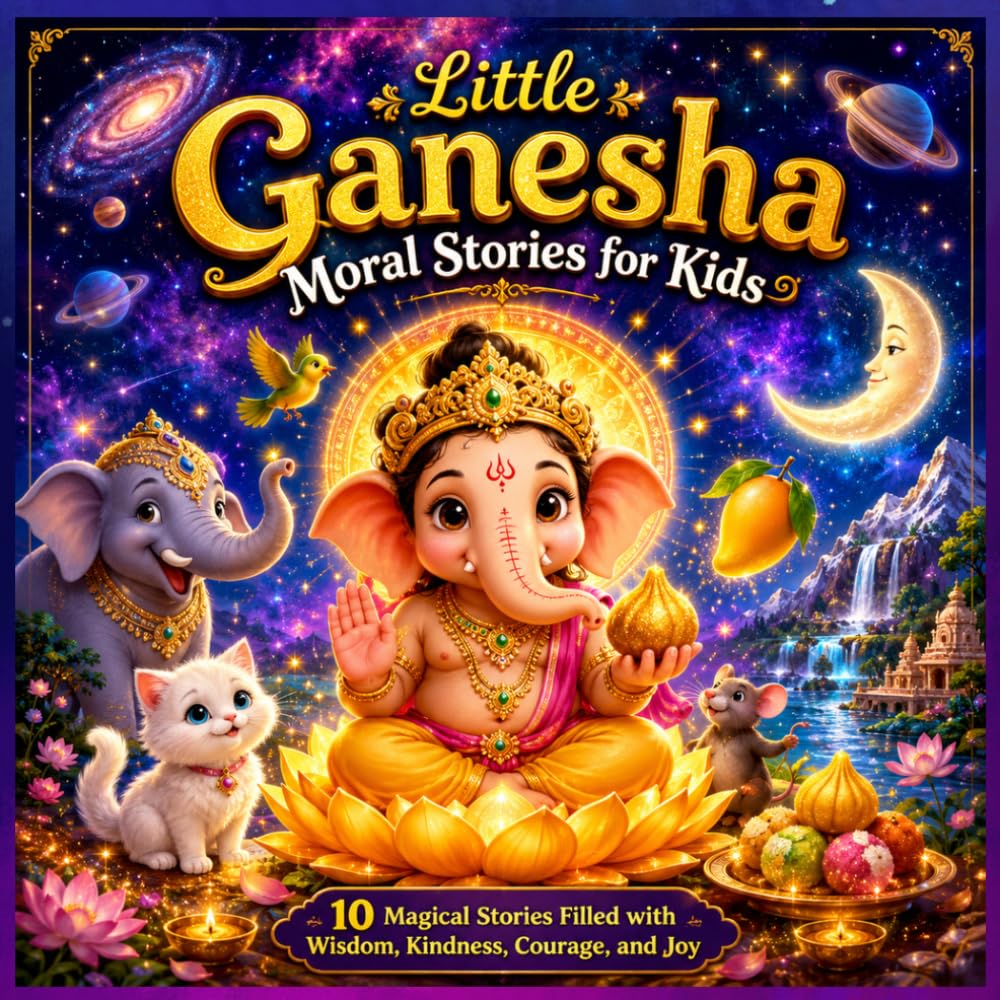 Little Ganesha Moral Stories for Kids: 10 Magical Stories Filled with Wisdom, Kindness, Courage, and Joy