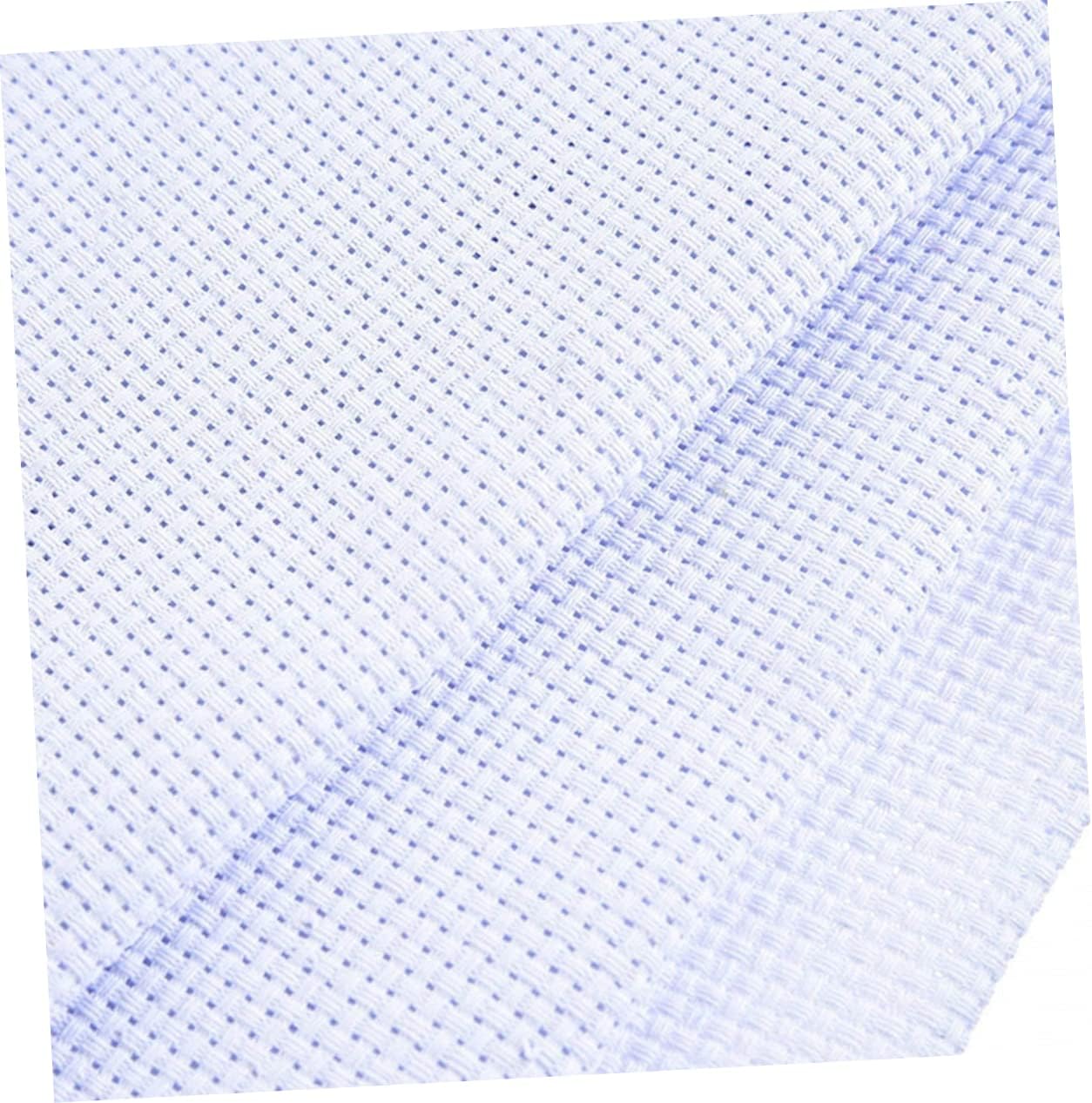 NUOBESTY 11CT Cotton Cross-Stitch Cloth Set 4pcs (2 White 2 Black) for DIY Embroidery and Needlework 30x45CM for Crafting Projects and Beginners