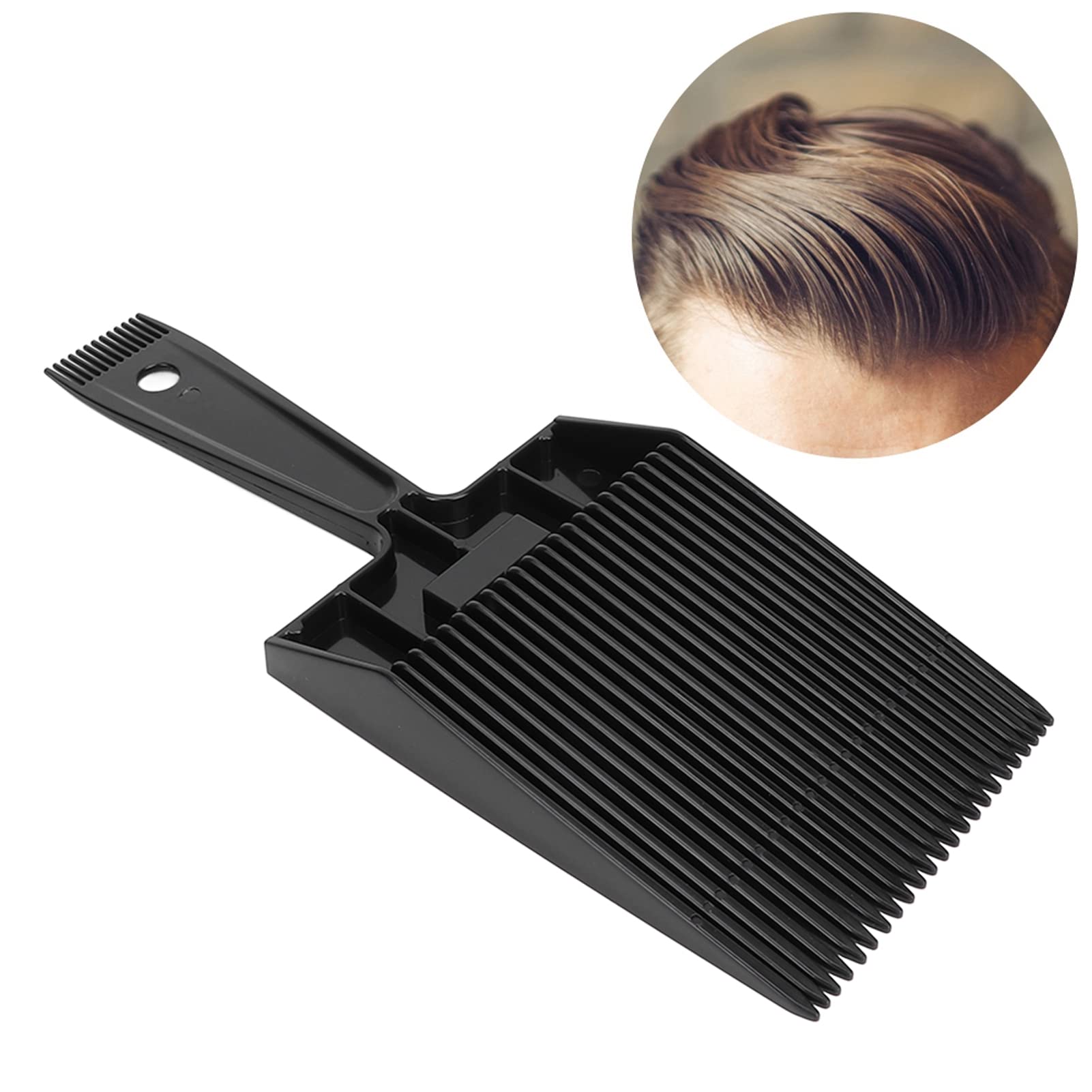 Wind Shaping Styling Comb for Bangs, Hair Cutting & Flat Ironing Attachment, Bangs Blender Tool with Flat Top - Image 2
