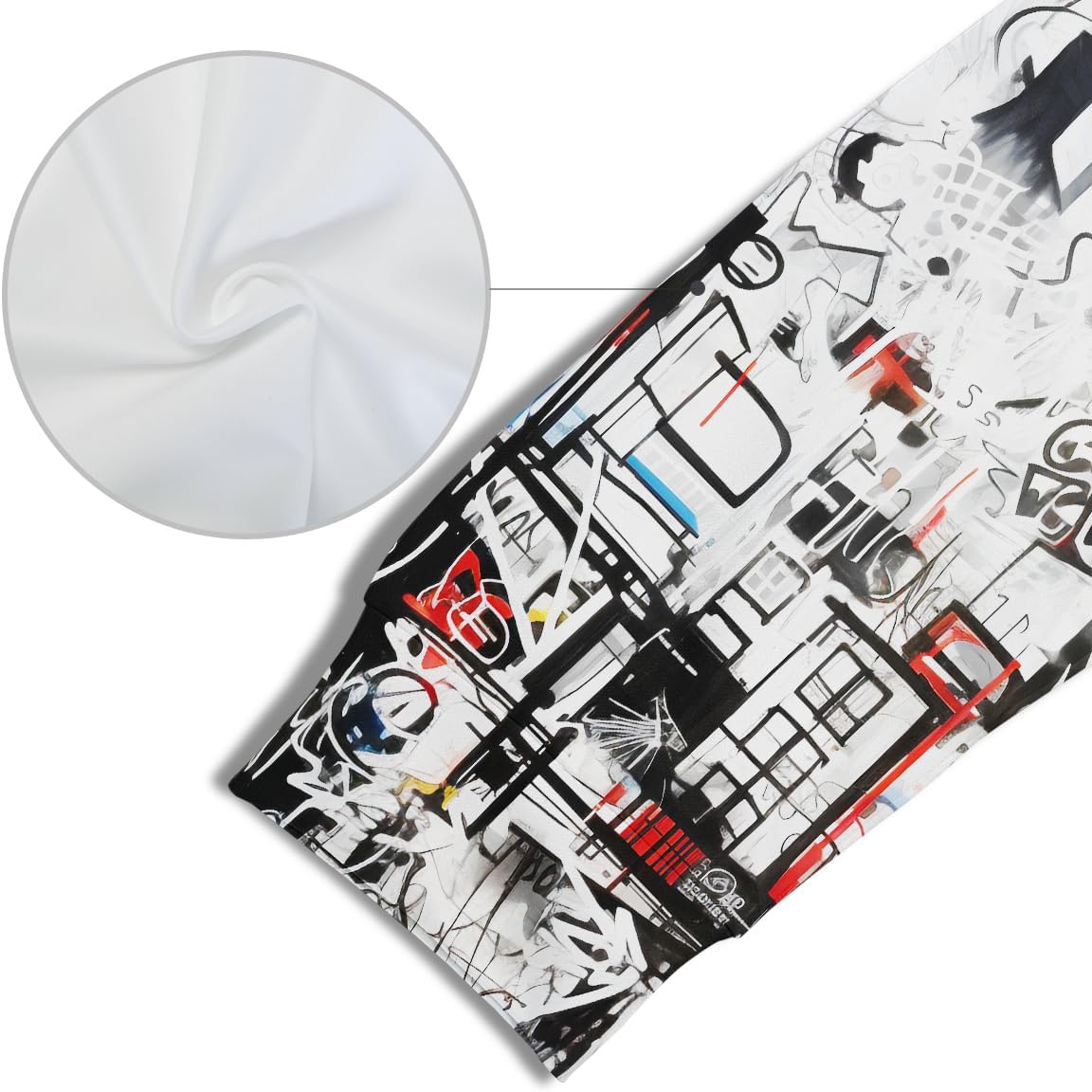 Men's Artist Street Letter Graffiti Markers Hoodies Hooded 3D Printing Graffiti Graphic Sweatshirts Pullover - Image 5