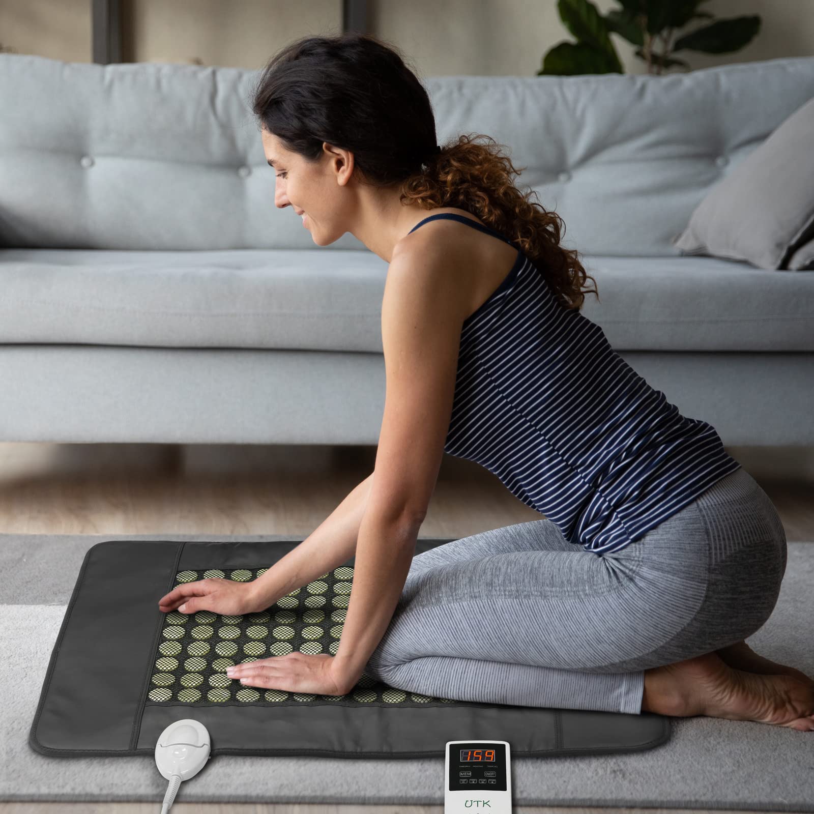 UTK Jade Far Infrared Heating Pad for Back Pain Relief, Infrared Hot