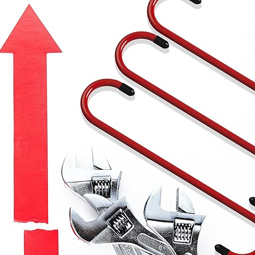 Miniatura 20 de 6 ganchos de pinza de freno de acero resistente con puntas de goma, herramienta automotriz para trabajos de frenado, rodamiento, eje y suspensión 6