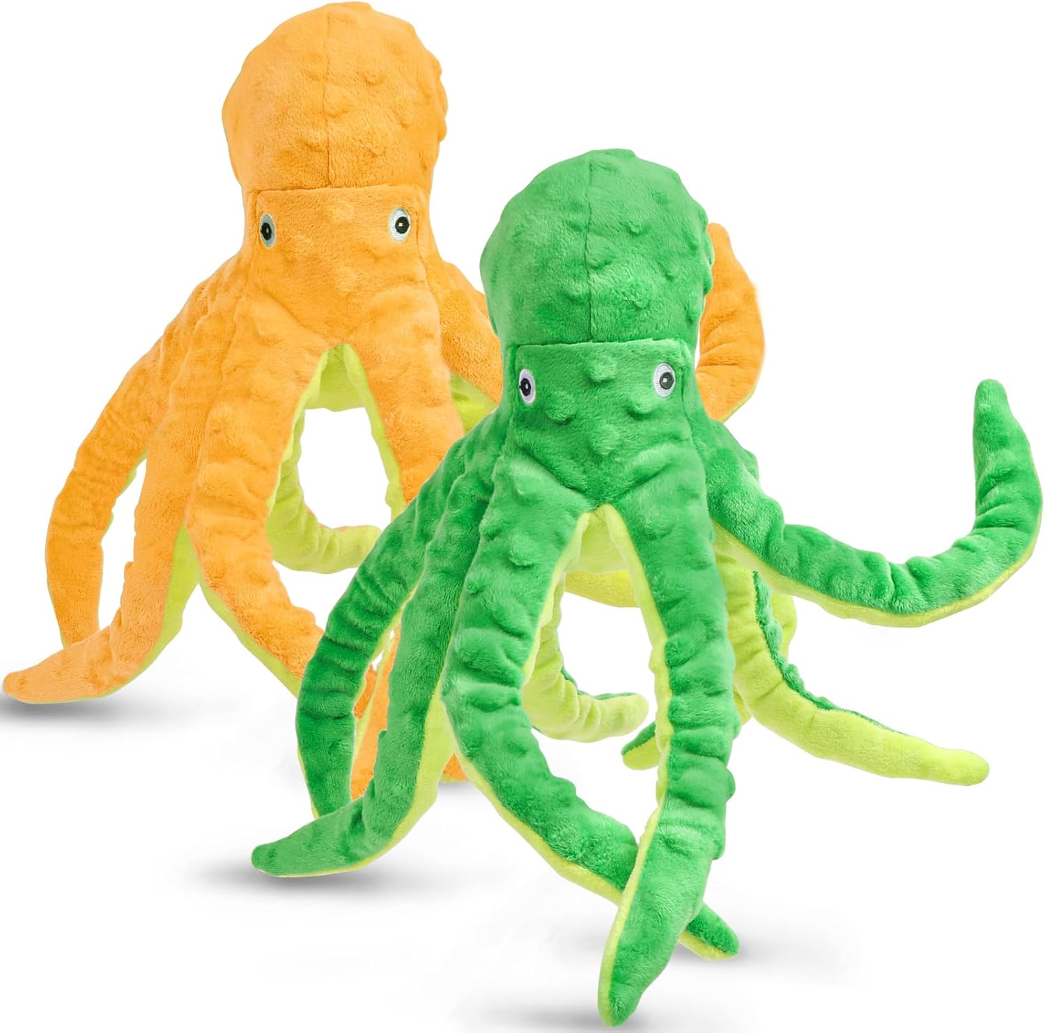 2 Pack Pulpo Squeaky Juguete para Perros Grandes Medianos Pequeños