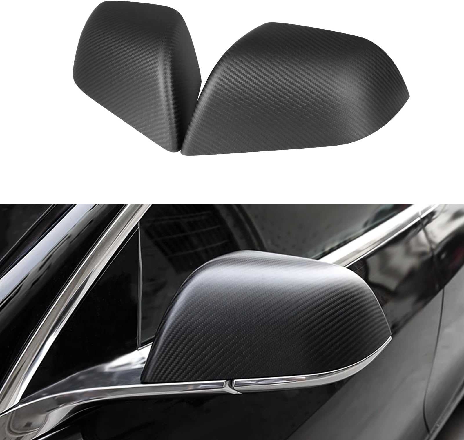 Kasato Model Y Side Mirror Cover, Mirror Cap 2 PCS Gloss