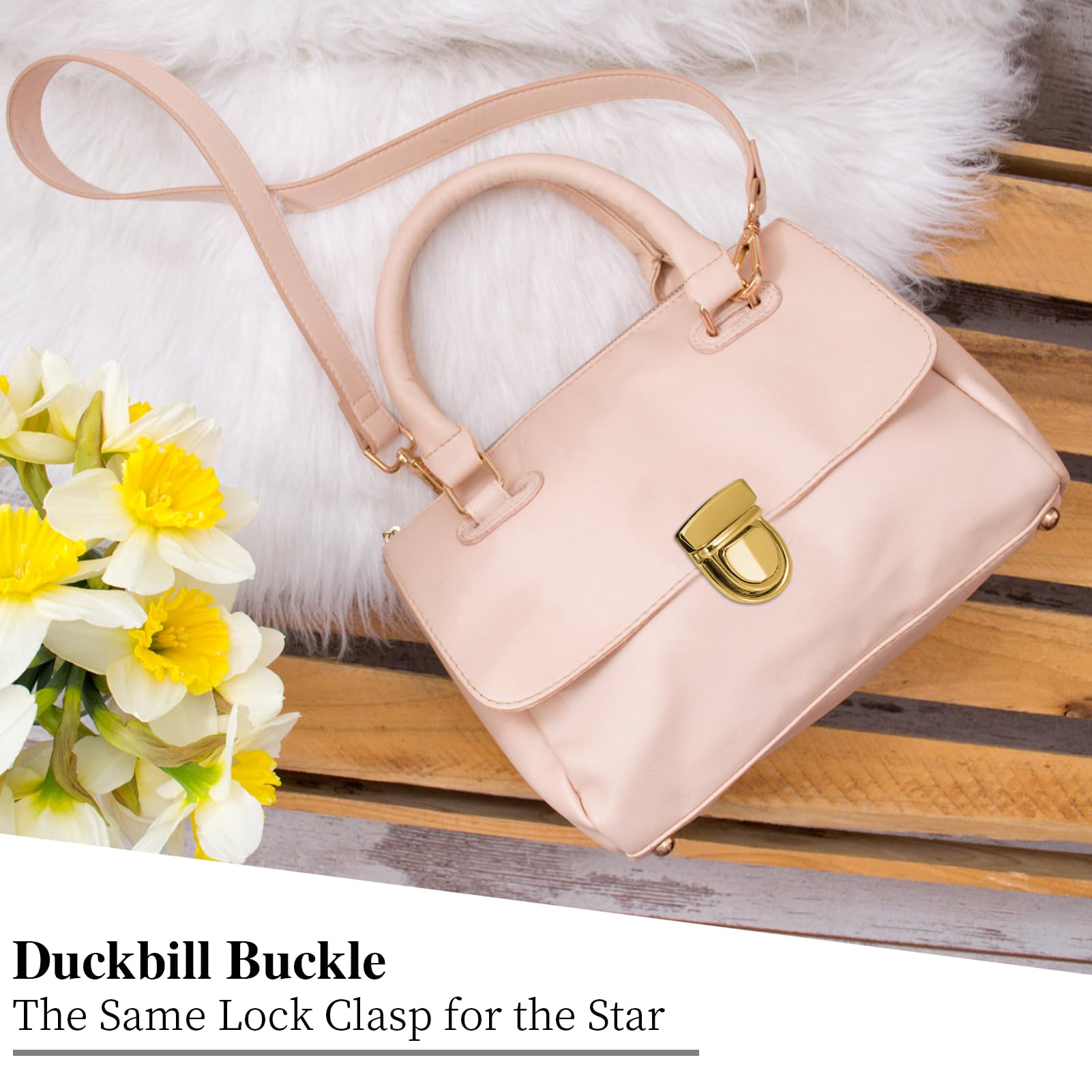 Chiusure Per Borse In Metallo ZYKORT - Set Da 6 Pezzi Per Fai Da Te (Argento, Oro, Nero)