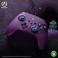 Vista 2 de PowerA Advantage Wired Controller for Xbox Series X S - Celestial Purple, gamepad, hall effect thumbsticks, gaming controller, USB-C, Works with