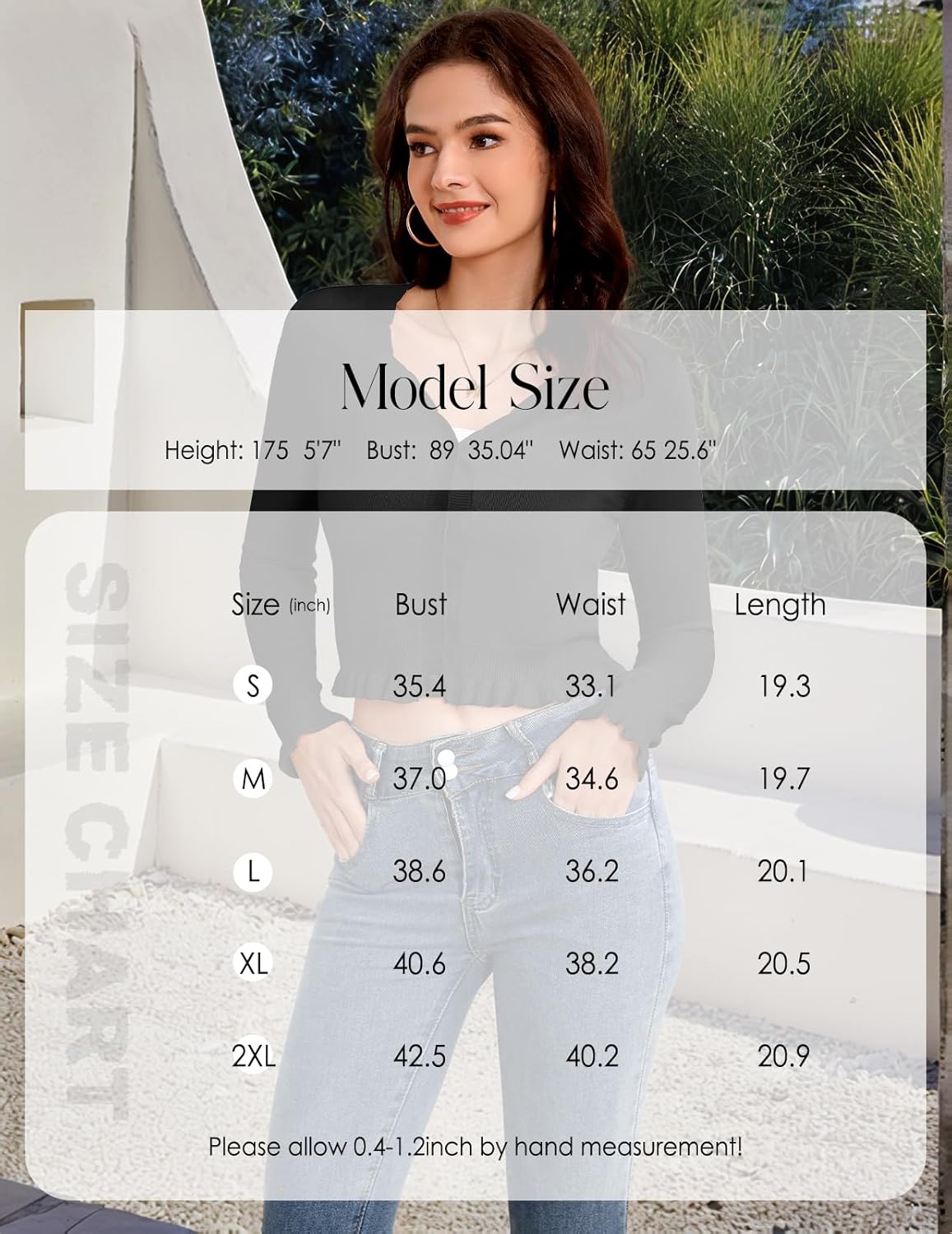 Bbonlinedress Long Sleeve Women Cardigan Sweaters Lightweight Knit Sweater Button Up Cropped Shrugs Tops - Image 6