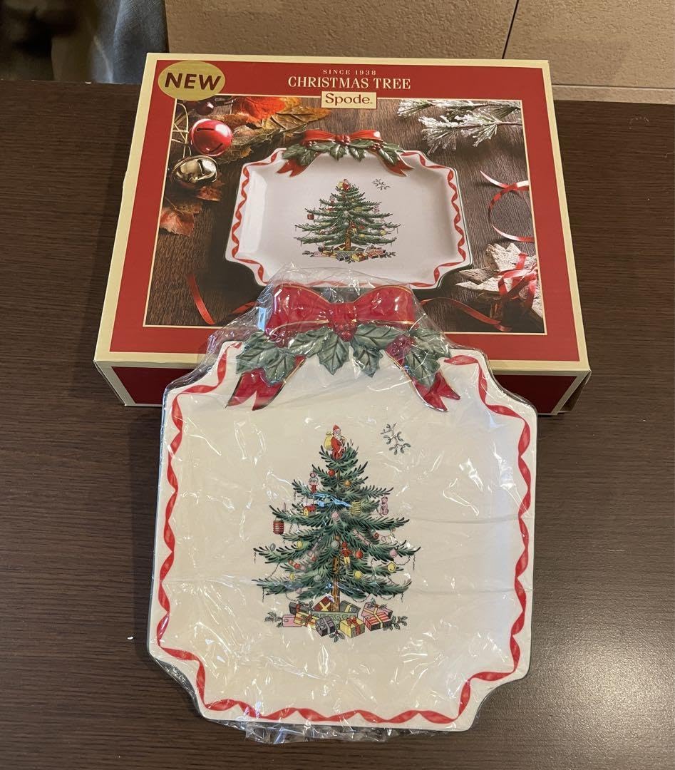 Amazon.co.jp: Spode クリスマスツリー プレート4枚セット