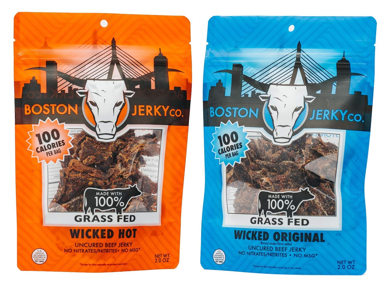 Boston Jerky 100 Grass Fed Beef Jerky Premium Meat