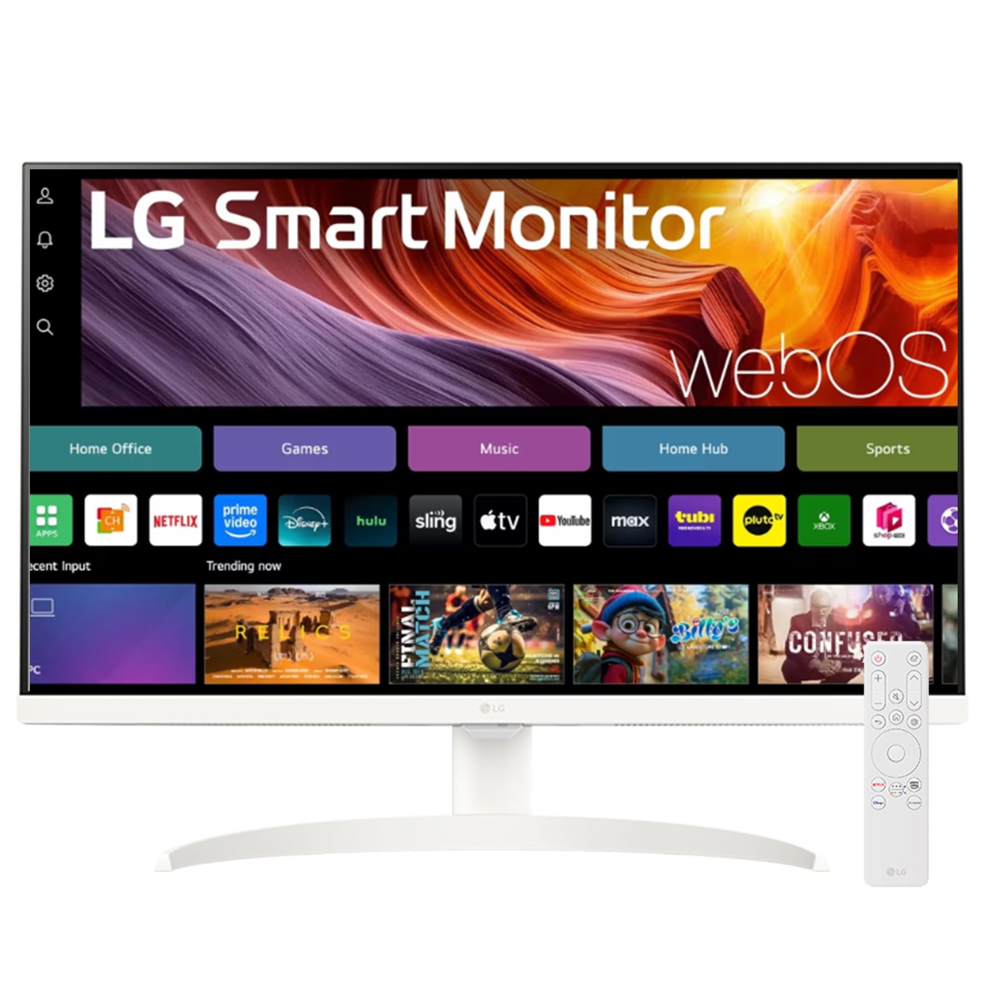 price history - LG 32SR75U Smart Monitor with Steaming TV,32", 4K UHD (3840 x 2160), HDR10, USB Type-C, WebOS, Apple AirPlay 2, Screen Share, Bluetooth, Built-in Speaker, Height Adj., HDMI, USB, Remote Control,White