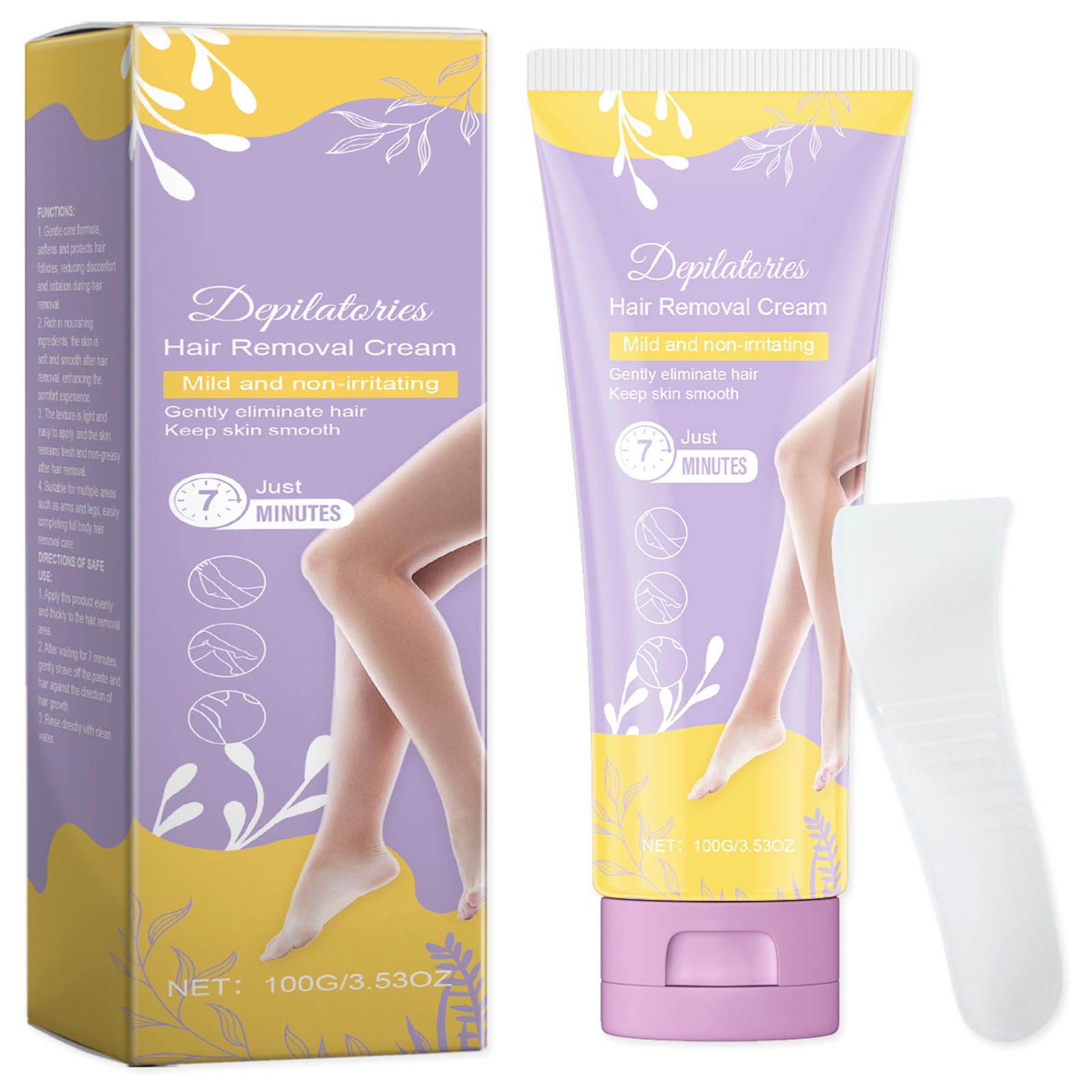 Hair Removal Cream for Women and Men Painless Hair Removal Cream For Bikini Line Legs Arms Underarms Intimate