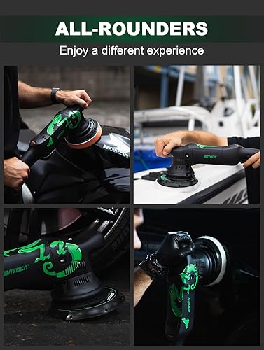 Miniatura 5 de BATOCA Pulidora de doble acción de 6 pulgadas DA para detalles de automóviles, pulidora de búfer de coche 700 W orbital aleatorio, kit de pulido de