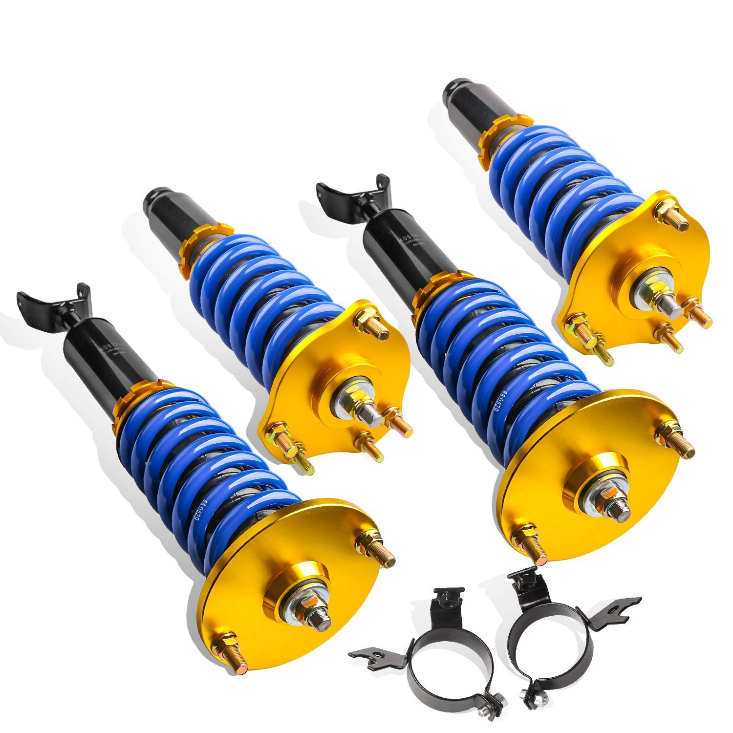 MOSTPLUS 4pcs Full Lowering Coilovers Struts Suspensions Shock Compatible with 1992-2001 Honda Prelude. Struts Height Adjustable