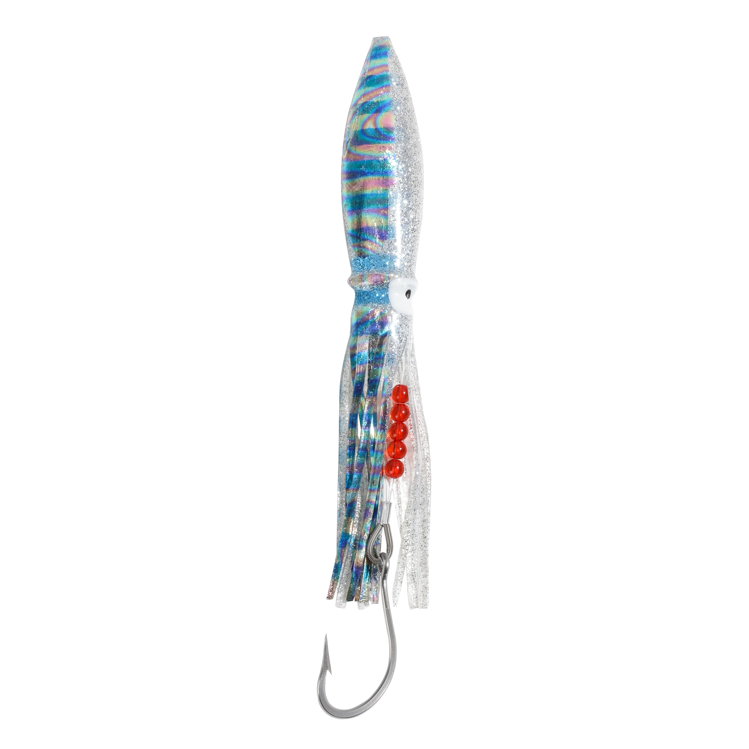 OCEAN CAT Esche da pesca a traina in acqua salata con catena per uccelli per pesca con amo sartierato 8/0 per mahi, tonno, wahoo e pesci grandi