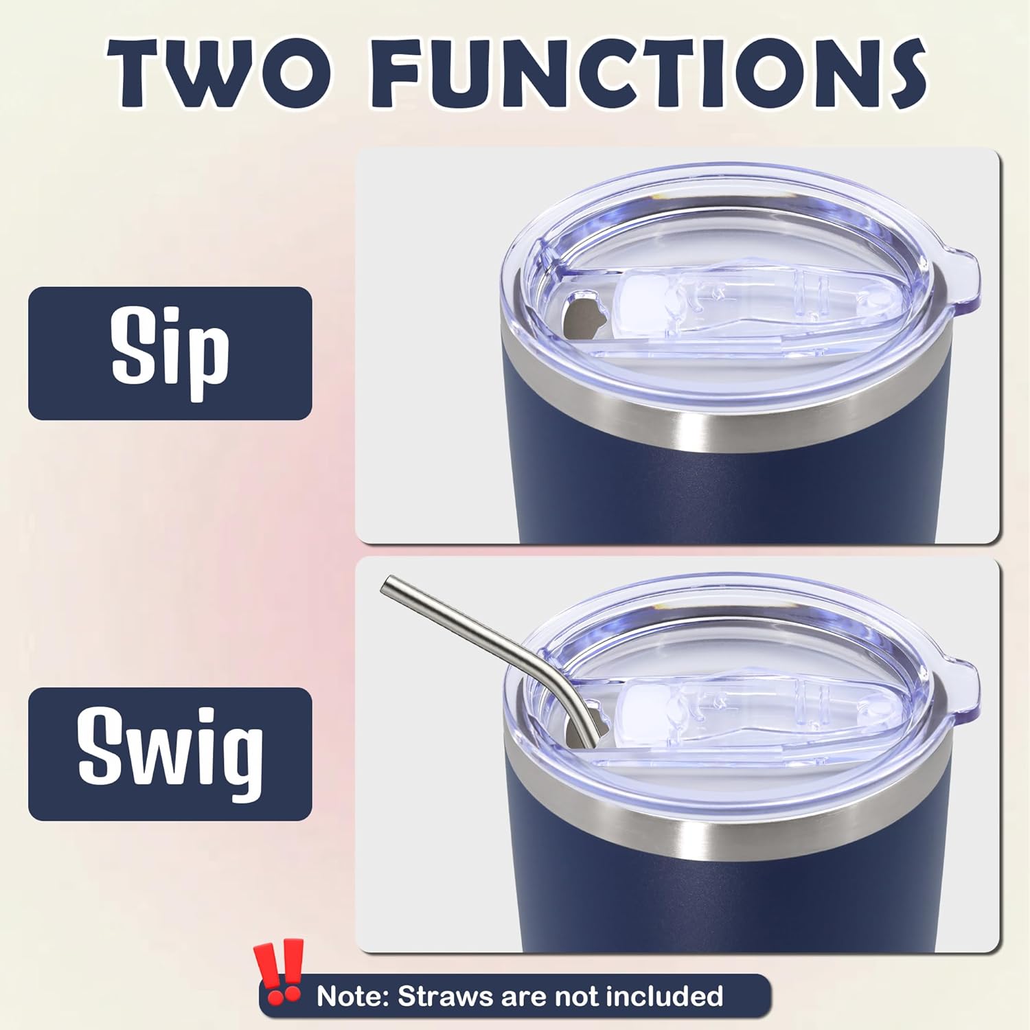 20oz Tumbler Bulk Stainless Steel Tumbler Cup with Lid Vacuum Insulated Double Wall Travel Mug, Durable Powder Coated Travel Coffee Tumbler Mug for Hot & Cold Drinks, Mix,12 Pack - Image 7