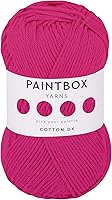 Vista 72 de Paintbox Yarns Hilo DK 100% Algodón 1.76oz (50g), 137 Yardas (125m) - Vino Tinto para Crochet, Tejer - Hilo Suave y Ligero de Doble Punto para Ropa