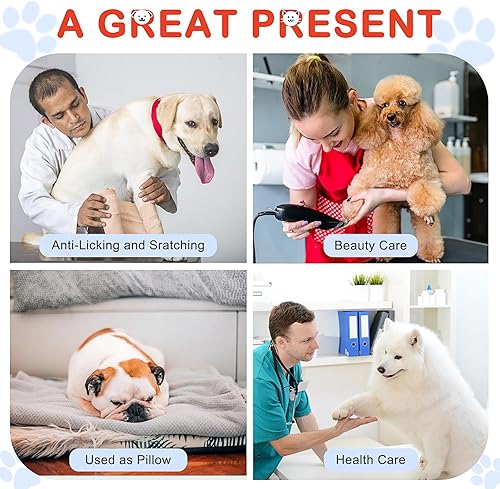 Miniatura 6 de Collar inflable protector para perros y gatos, collar de cono alternativo después de la cirugía, collar de recuperación de mascotas para perros