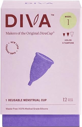 Miniatura 14 de DivaCup - Copa menstrual reutilizable sin BPA - Higiene femenina sin fugas - Alternativa de tampón y almohadilla - Hasta 12 horas de protección
