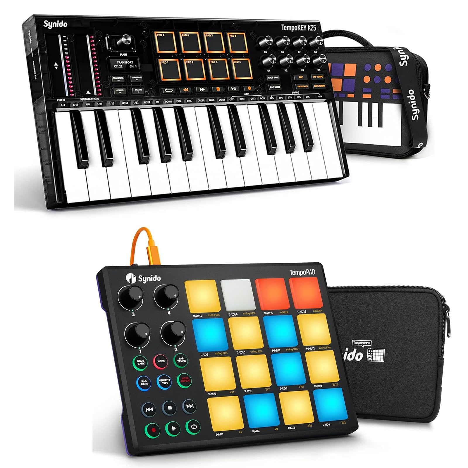 Amazon.com: Synido TempoPAD MIDI Pad Controller Beat Maker Machine