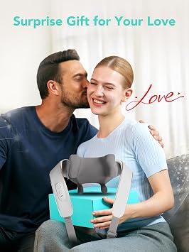 SKG H5mini Neck and Traps Massager with Heat for Deep Tissue Relief, Father's Day Dad Gifts, 6D Hand Kneading, Cordless Neck and Shoulder Massager, Hands-Free Wireless for Men and Women
