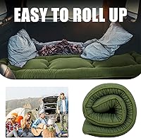 Vista 160 de Colchón futón japonés de piso gris constelación, de piso tatami, portátil, para acampar, para niños, sofá cama plegable enrollable con protector