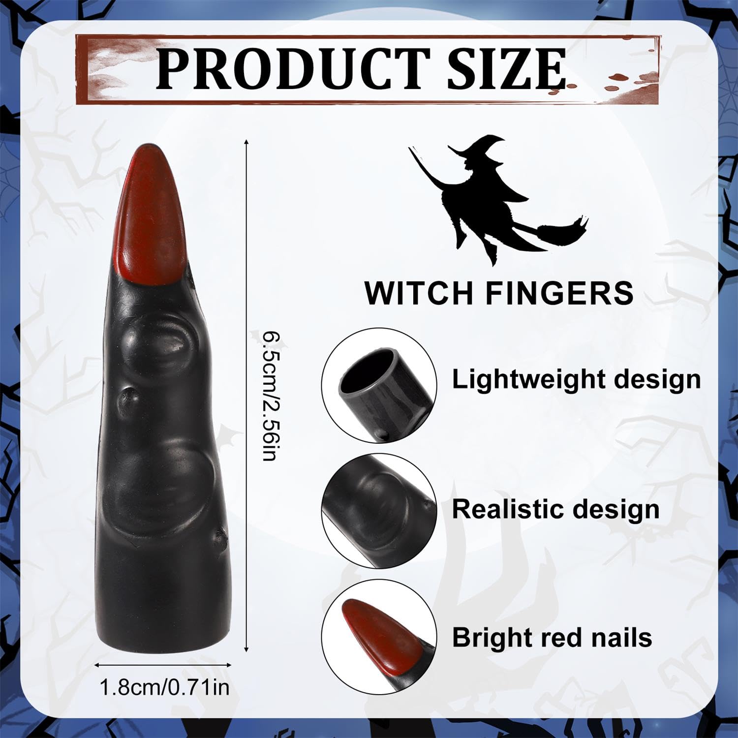 50pcs Halloween Witch Fingers - Image 2