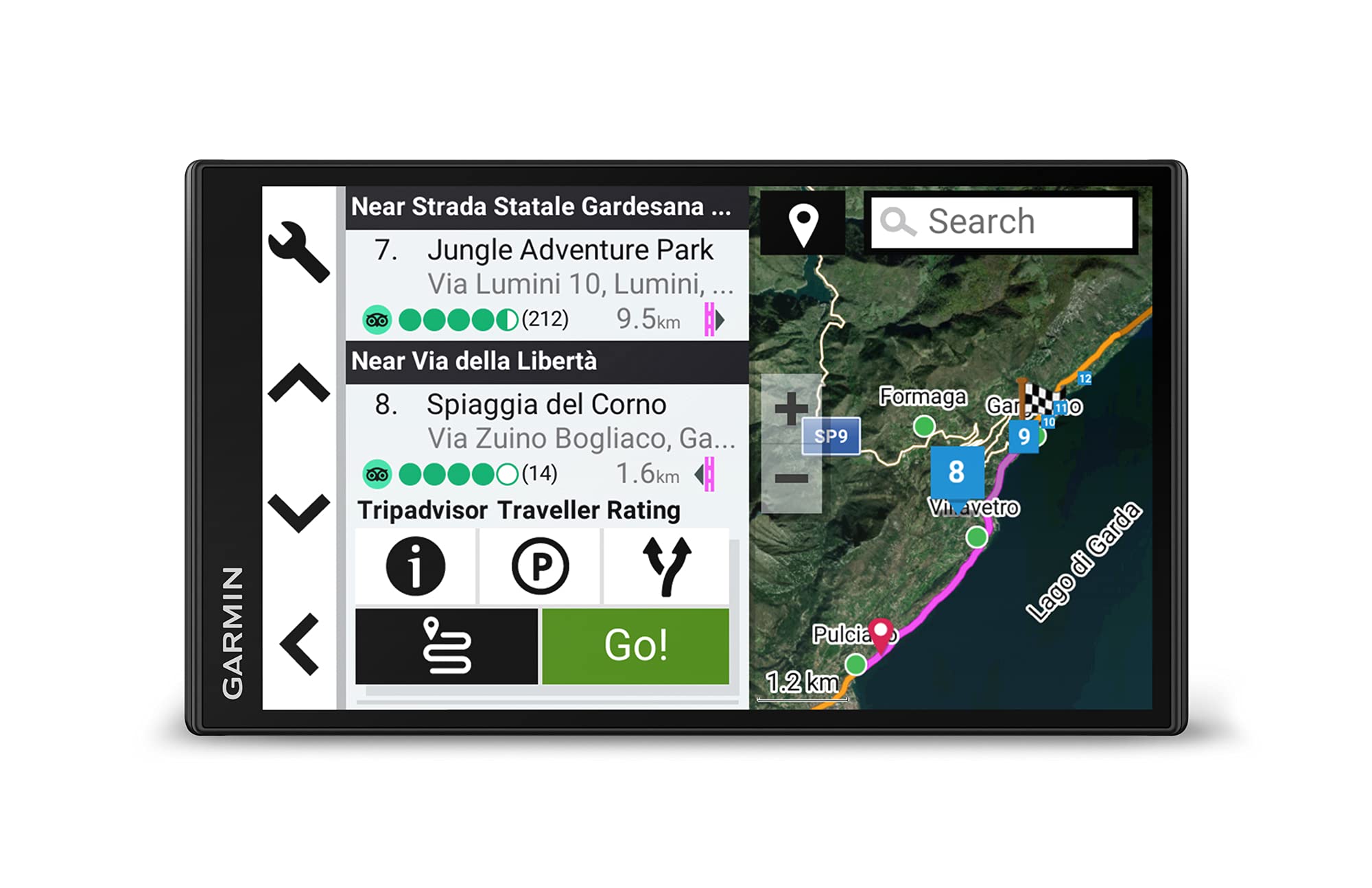 Garmin Campervan – GPS pour Mini Vans avec écran Couleur de 6,65" – Spécial Road Trips - Carte Europe entière 46 Pays Noir