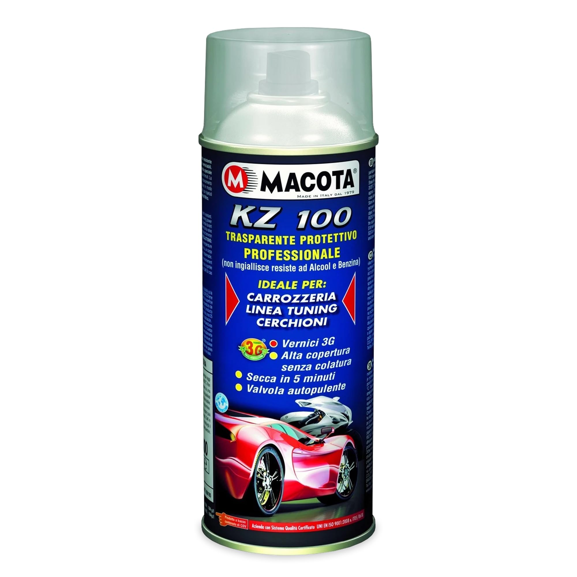 Macota 93028 KZ100 Lucido Vernice Spray Protettiva Trasparente 400ml