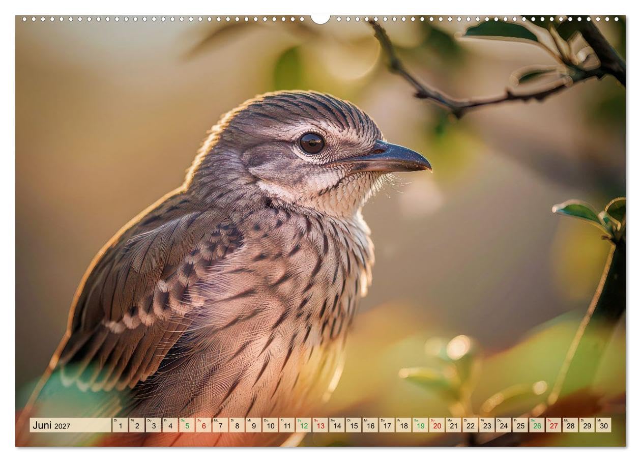 CALVENDO · Besondere Vogelportraits (Kalender 2027) | DIN A2 Querformat · Wandkalender · zeigen Vögel in einer Intensität, die man selten so nah erlebt: feine Federstrukturen…