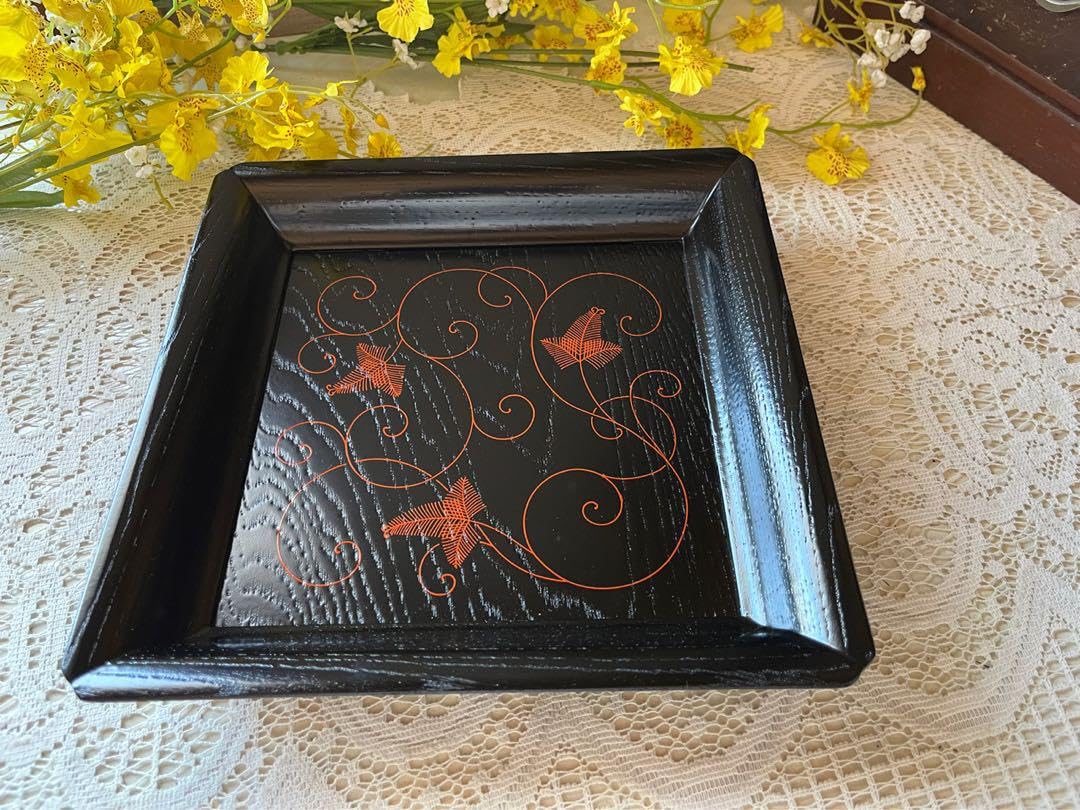 時代のある　希少　 四方盆　茶道具　松平氏焼印　茶入を飾る盆です 時代のある 希少 四方盆 茶道具 松平氏焼印 茶入を飾る盆です