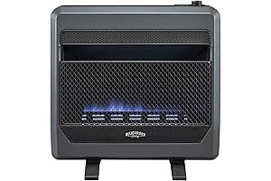 Bluegrass Living Propane Gas Vent-Free Blue Flame Gas Space Heater with Blower and Base Feet