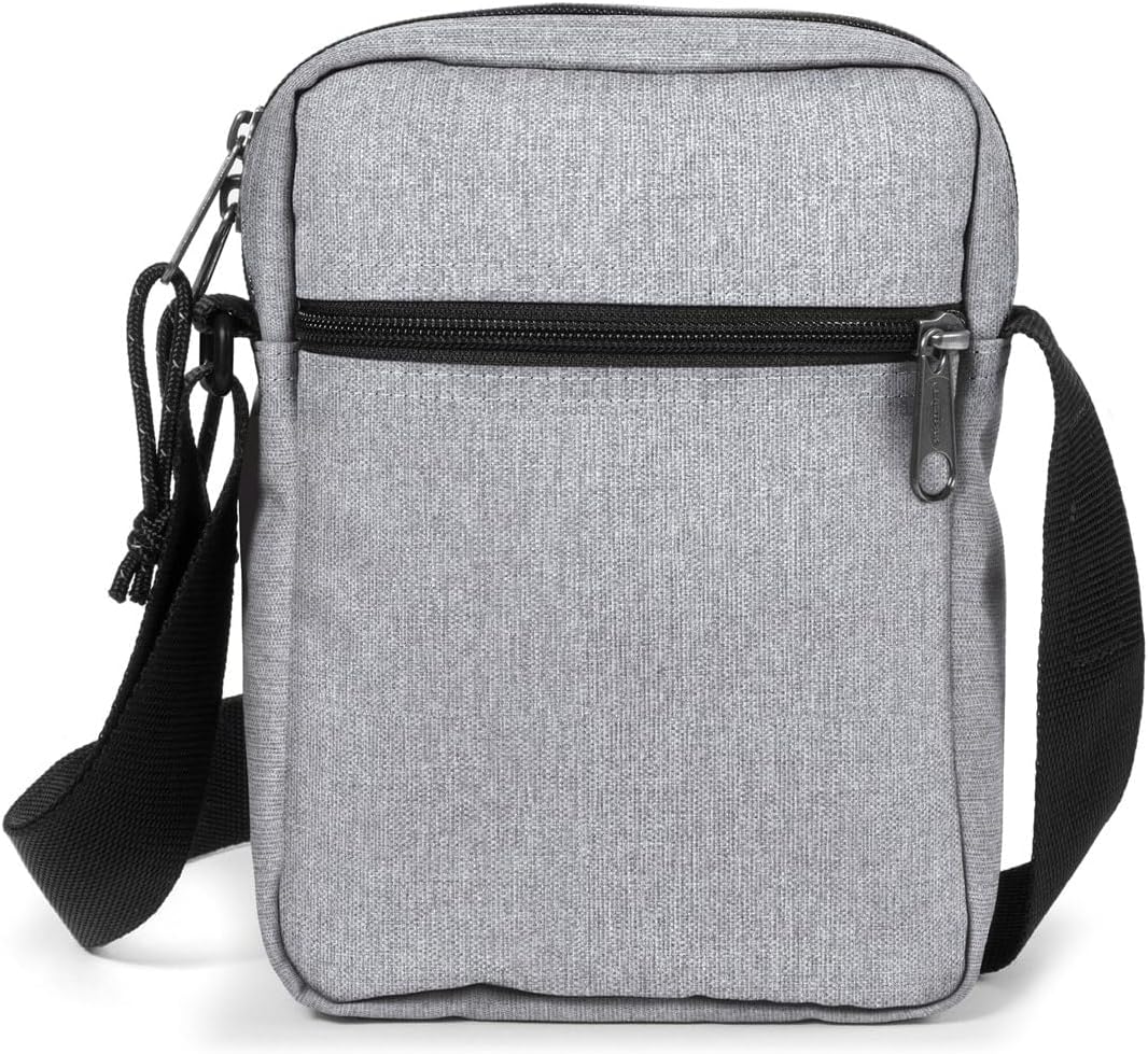 EASTPAK The One – Compact Crossbody Bag with Multiple Zipped Pockets, Adjustable Strap, Everyday Utility, Sunday Grey