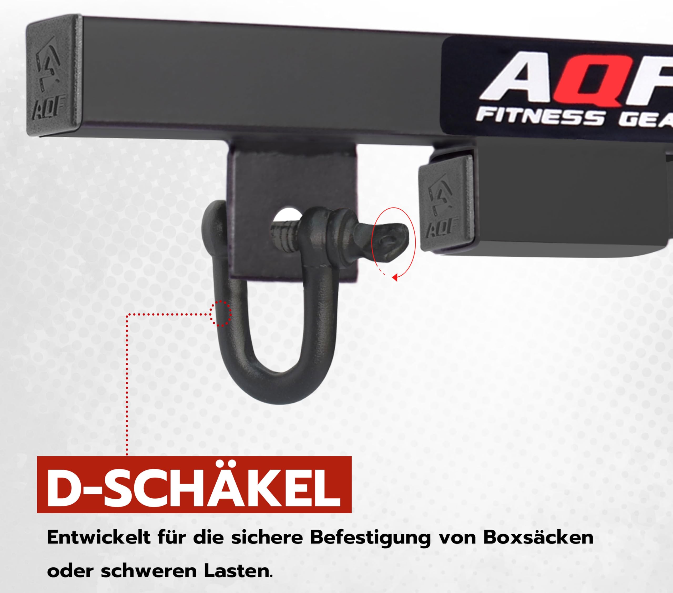 AQF Boxsack Halterung Stahl Boxsack Wandhalterung Mit D-Shackle-Wirbel und Befestigungen für Boxsack Hã¤Ngend- Boxsackhalterung für MMA Muay Thai Training Home, Fitness-Trainingsgeräte
