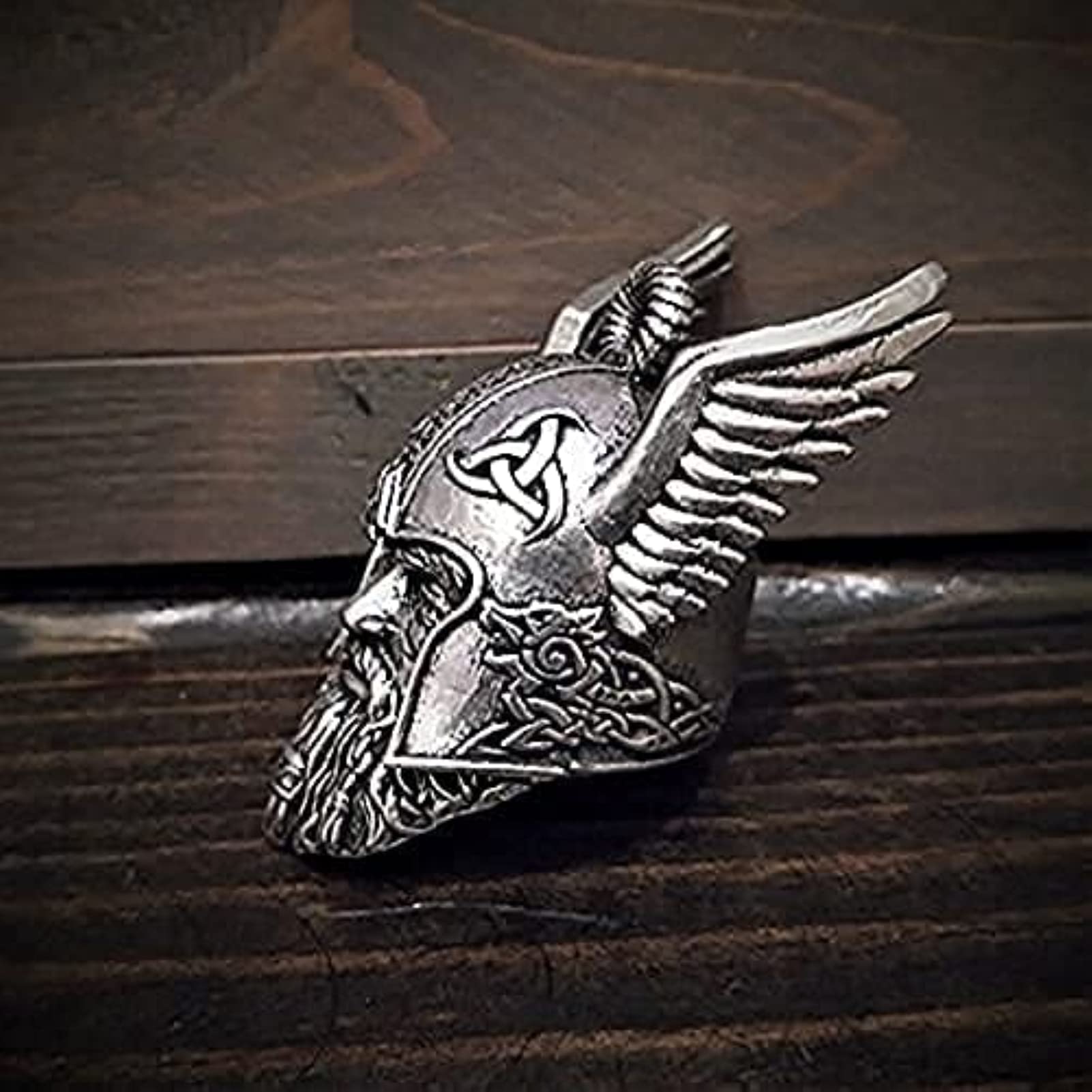 Playstala The Guardian of The Viking God of Odin,Good Luck Charm,Biker Gift,Rides a to dispel Bad Luck,Odin Viking God Bravo Bell,Gremlin Guardian Ride Bell,1pcs