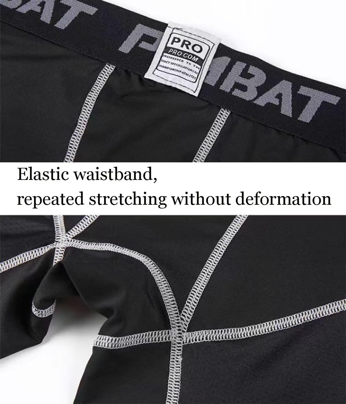 Rivccku Laufhose Herren kurz Boxershorts Kompressionsshorts 4 Pack Schnelltrocknendes Laufhose Männer Fußball Radlerhose
