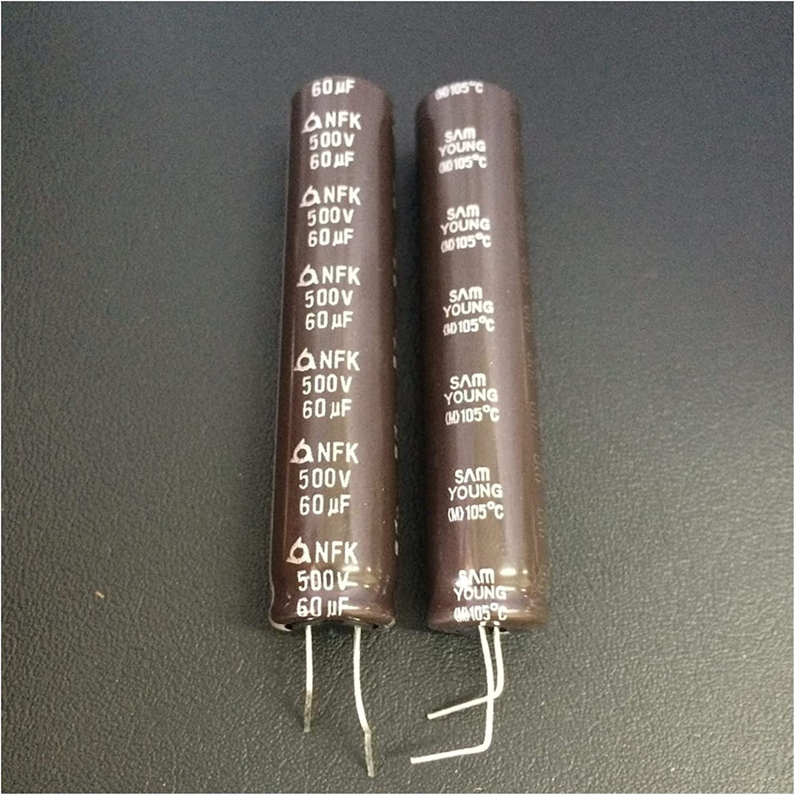 Akcesoria elektroniczne 5 szt. Zestaw kondensatorów 60uF 500V 12,5x60mm 500V60uF Aluminiowe kondensatory elektrolityczne Kondensatory Urządzenia elektroniczne