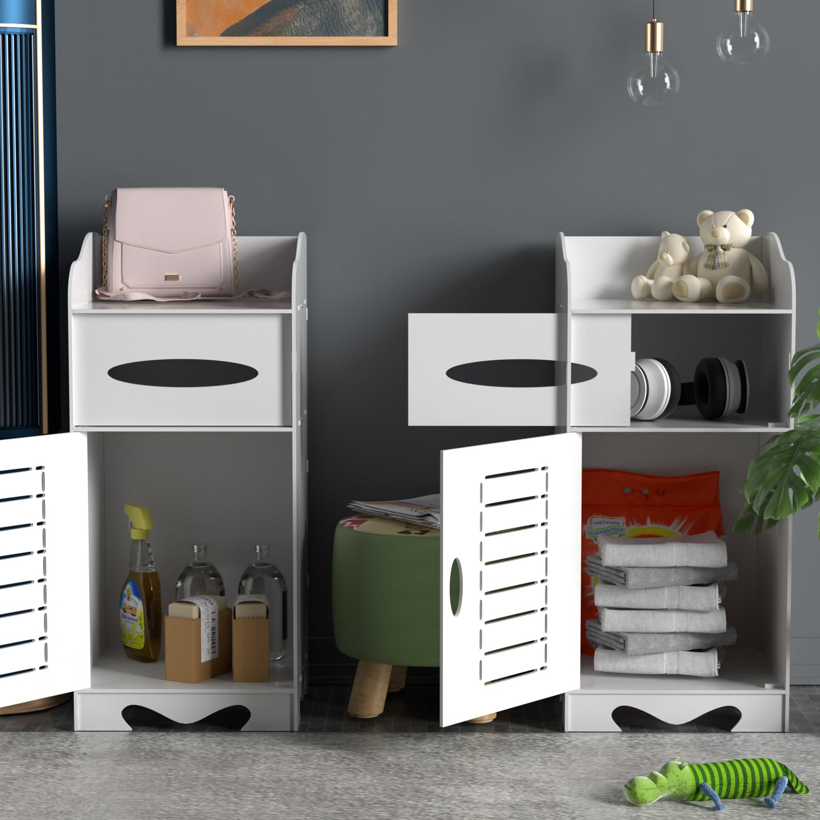 Armario de baño, armario de suelo, unidades de almacenamiento para baño con almacenamiento abierto, aparador independiente, mueble para El hogar, estantería de almacenami