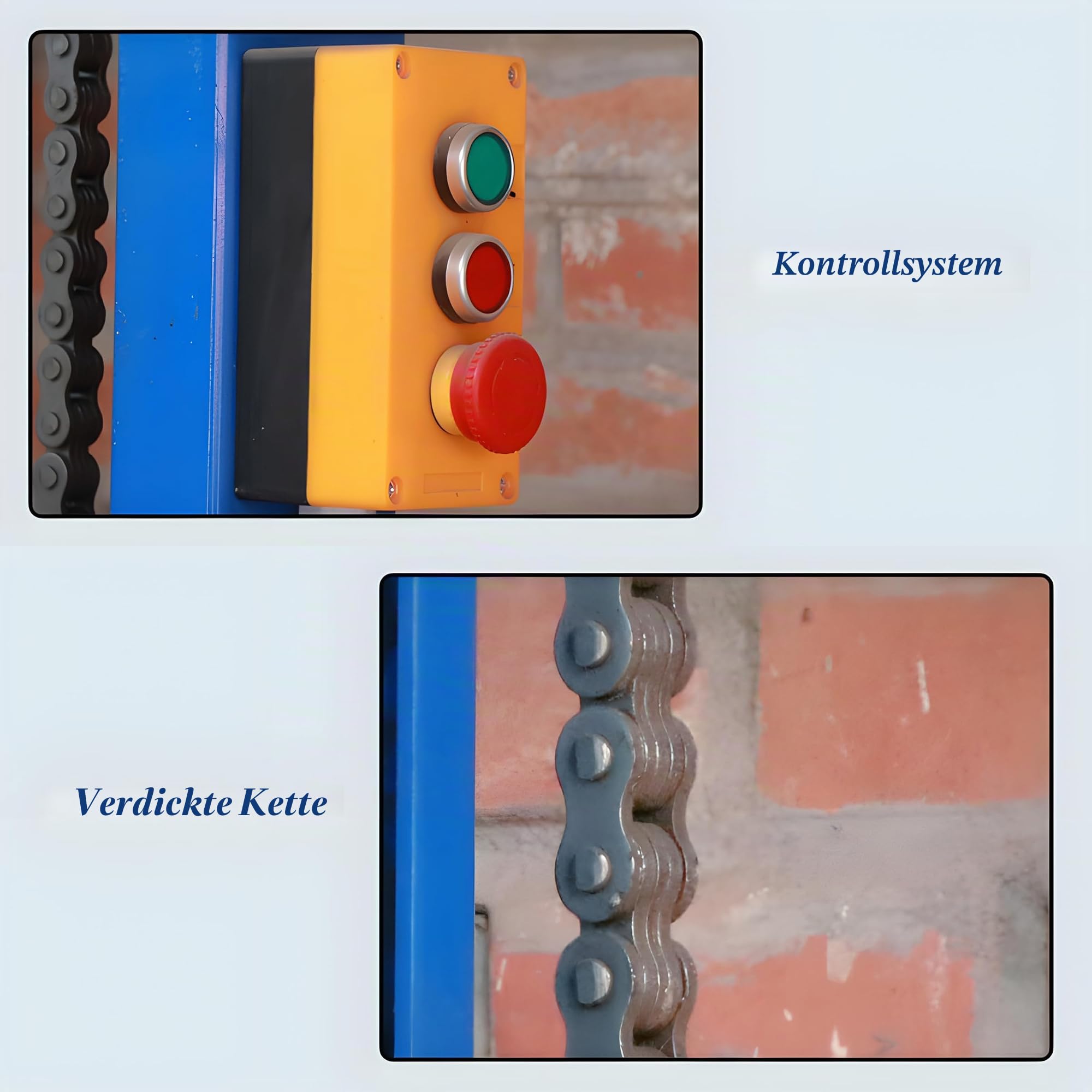 1 Tonne Elektrischer Hydraulischer Frachtlift für Lager & Fabrik - Hochbelastbare Stahl-Vertikal-Hebebühne mit Überlastschutz & Notabstiegsfunktion (3 Meter)
