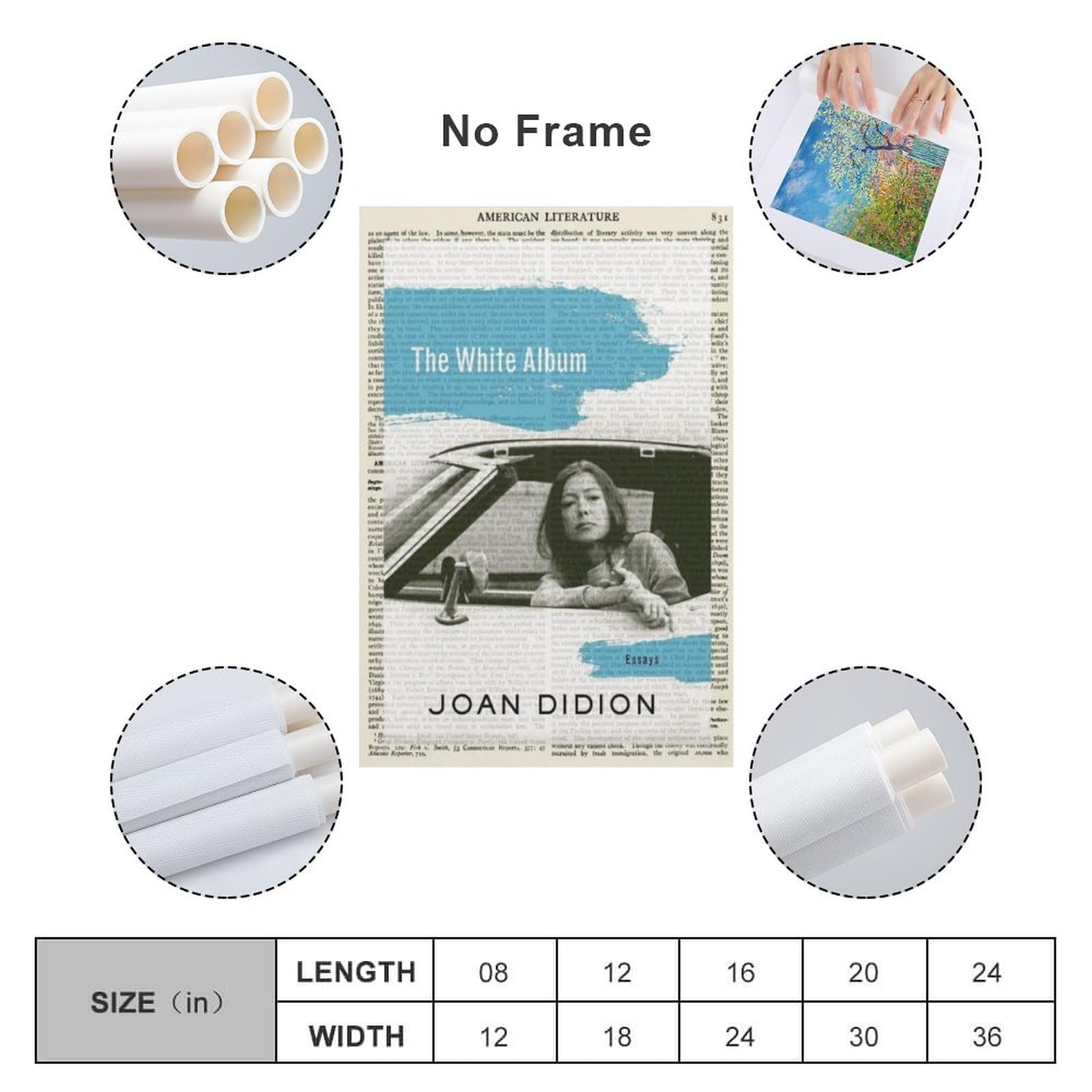 Amazon.com: The White Album By Joan Didion Book Cover Posters for