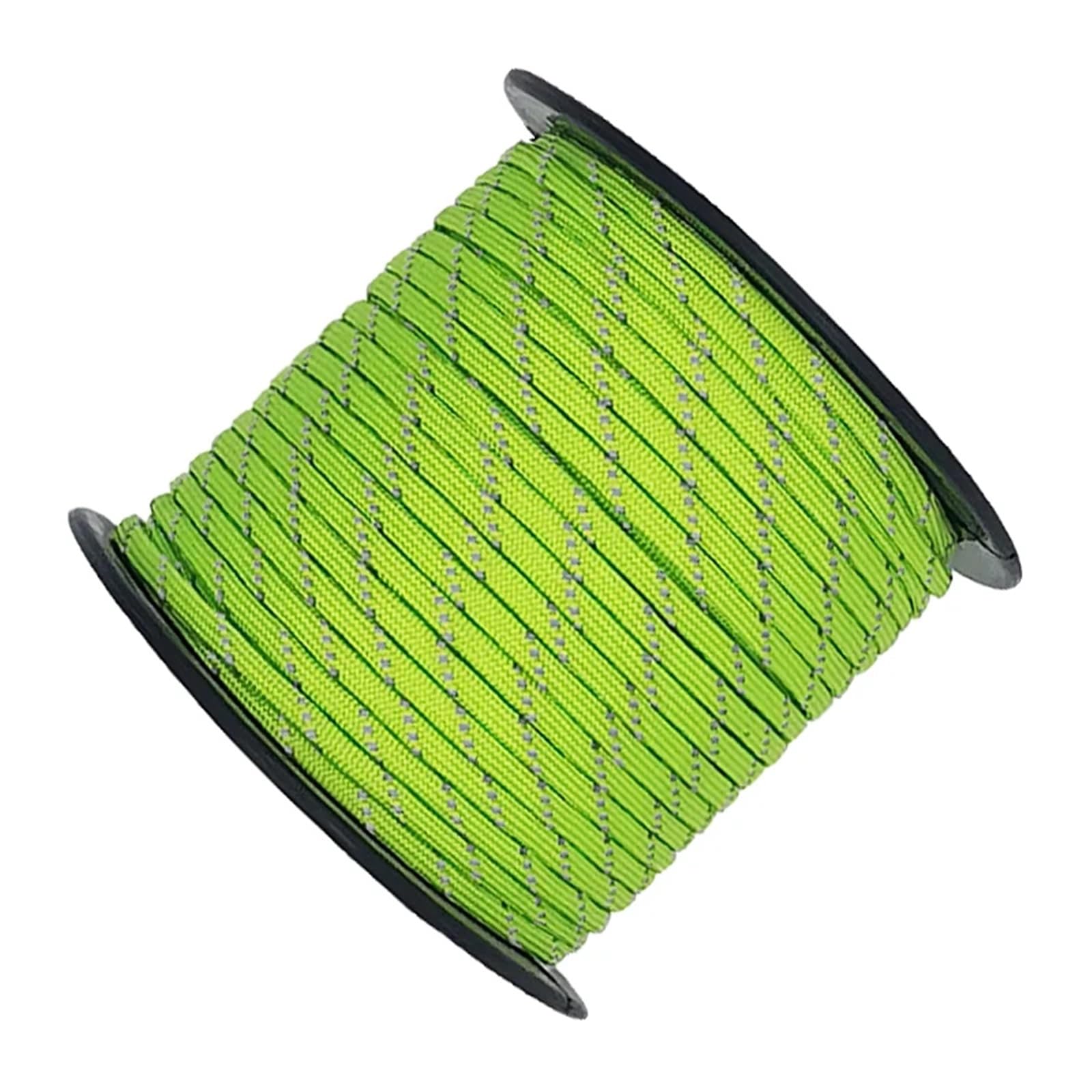 Paracord, Paracord-Paracord-Seil, 50/100 m, multifunktional, 7 Kerne, reflektierend, 550, 4 mm, Camping, Outdoor, Fallschirmschnur, Lanyard, Rettungsseil (rot, 30 m)