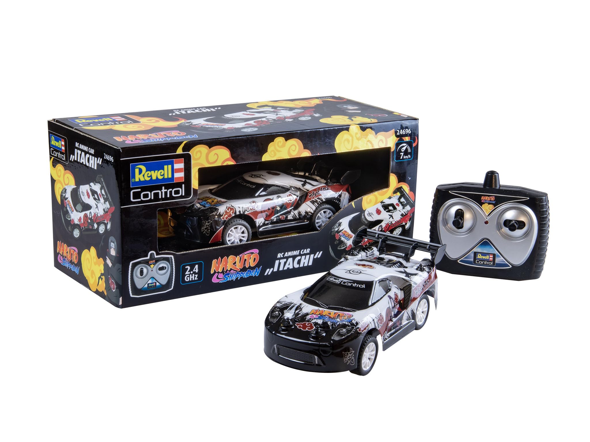 Revell Control 24696 RC Anime Car Naruto With Precise 2.4 GHz Control, 1:24 Scale, 14.5cm in length