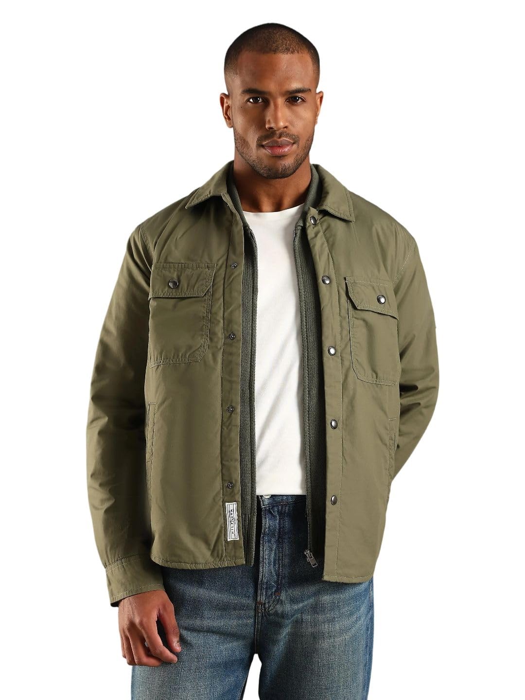 tommy hilfiger Solid cotton regular fit jacket-picture-35