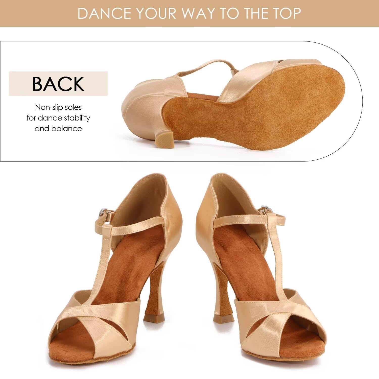 Zapatos de Baile Mujer Salsa Latina Rendimiento Zapatos de Baile Mujer Zapatos de Baile Latino Zapatos de Baile Profesionales