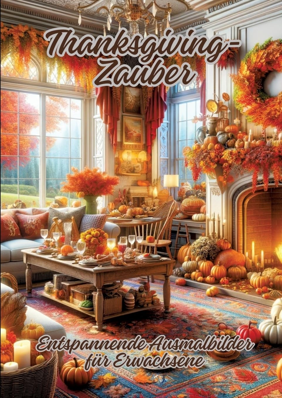 Thanksgiving-Zauber: Entspannende Ausmalbilder für Erwachsene