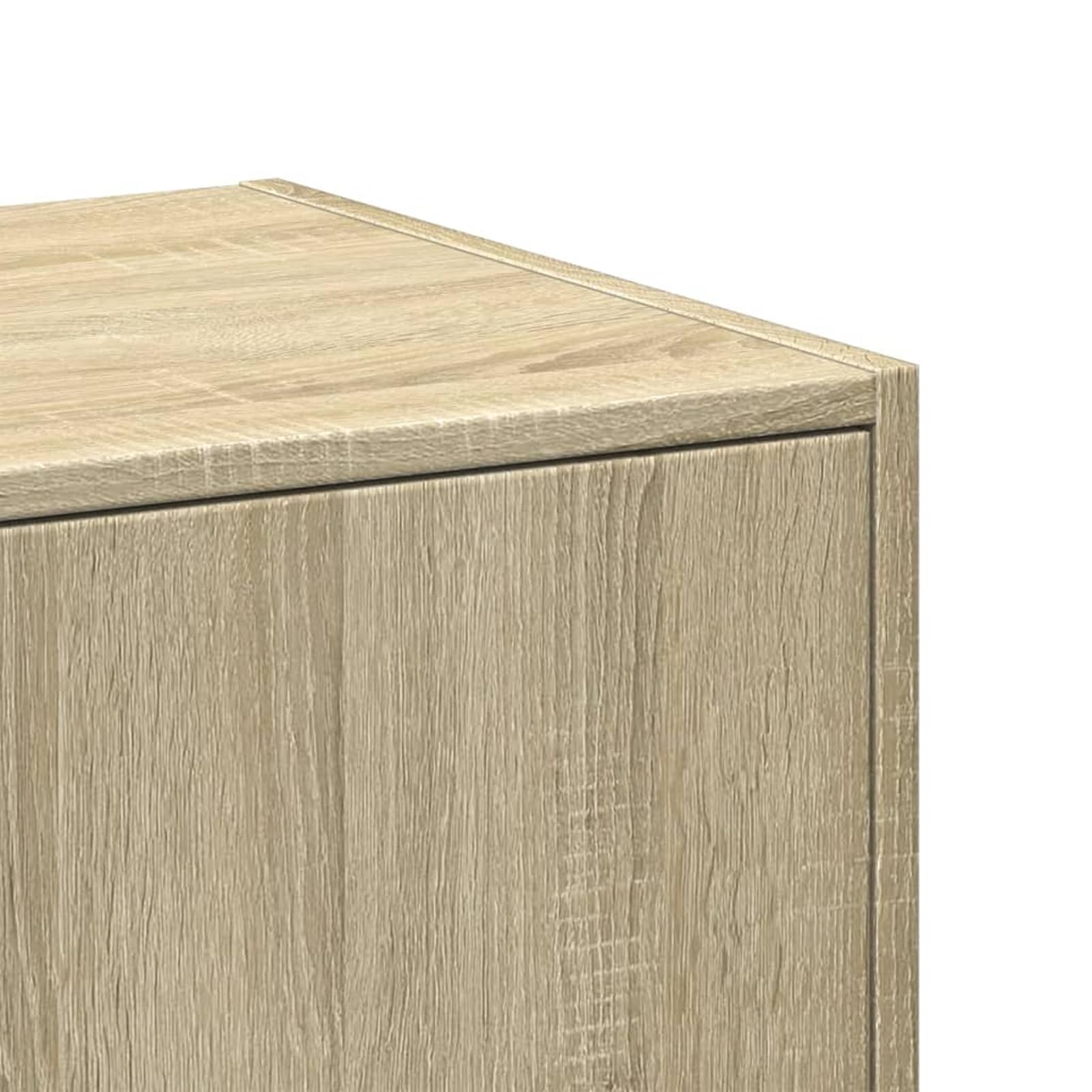 Armadietto per farmacie, in legno, 40 x 41 x 118 cm, in rovere Sonoma, con 3 cassetti, salvaspazio e versatile