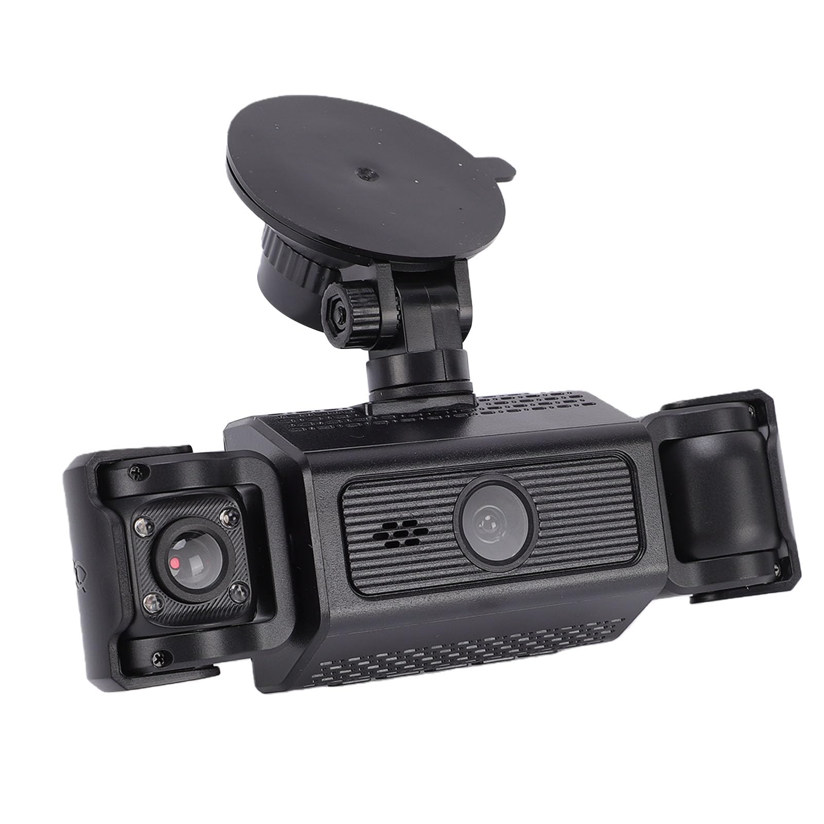 Cocoarm Telecamera da Cruscotto 4 1080P con Copertura a 360 Gradi e | Design a 4 Lenti, Batteria da 150mAh, Schermo da 2,4 Pollici, Supporta Scheda Fino a 64GB, Installazione facile.