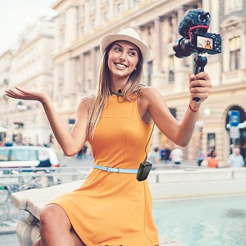 Vista 11 de Paquete de 2 micrófonos Lavalier compatibles con DJI Mic 2 y Rode Wireless Pro/Wireless GO 2 / II transmisores - Omnidireccional Lav Lapel Wearable