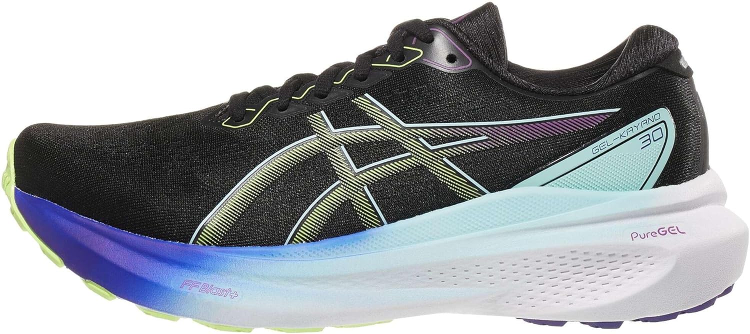 ASICS Women's Gel-Kayano 30 Running Shoes 5 Black/Glow Yellow - Image 1 of 11